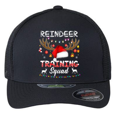 Christmas Running Funny Reindeer Training Squad Team Family Funny Gift Flexfit Unipanel Trucker Cap