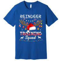 Christmas Running Funny Reindeer Training Squad Team Family Funny Gift Premium T-Shirt