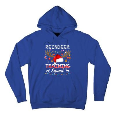 Christmas Running Funny Reindeer Training Squad Team Family Funny Gift Tall Hoodie