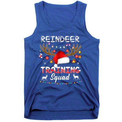 Christmas Running Funny Reindeer Training Squad Team Family Funny Gift Tank Top