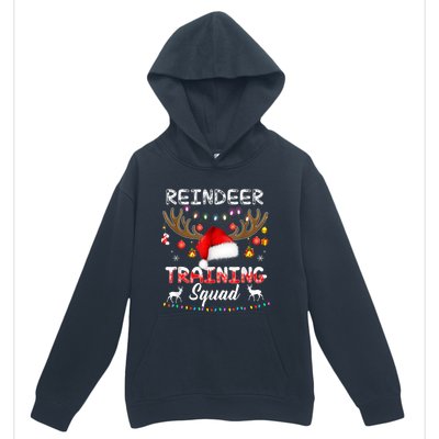 Christmas Running Funny Reindeer Training Squad Team Family Funny Gift Urban Pullover Hoodie