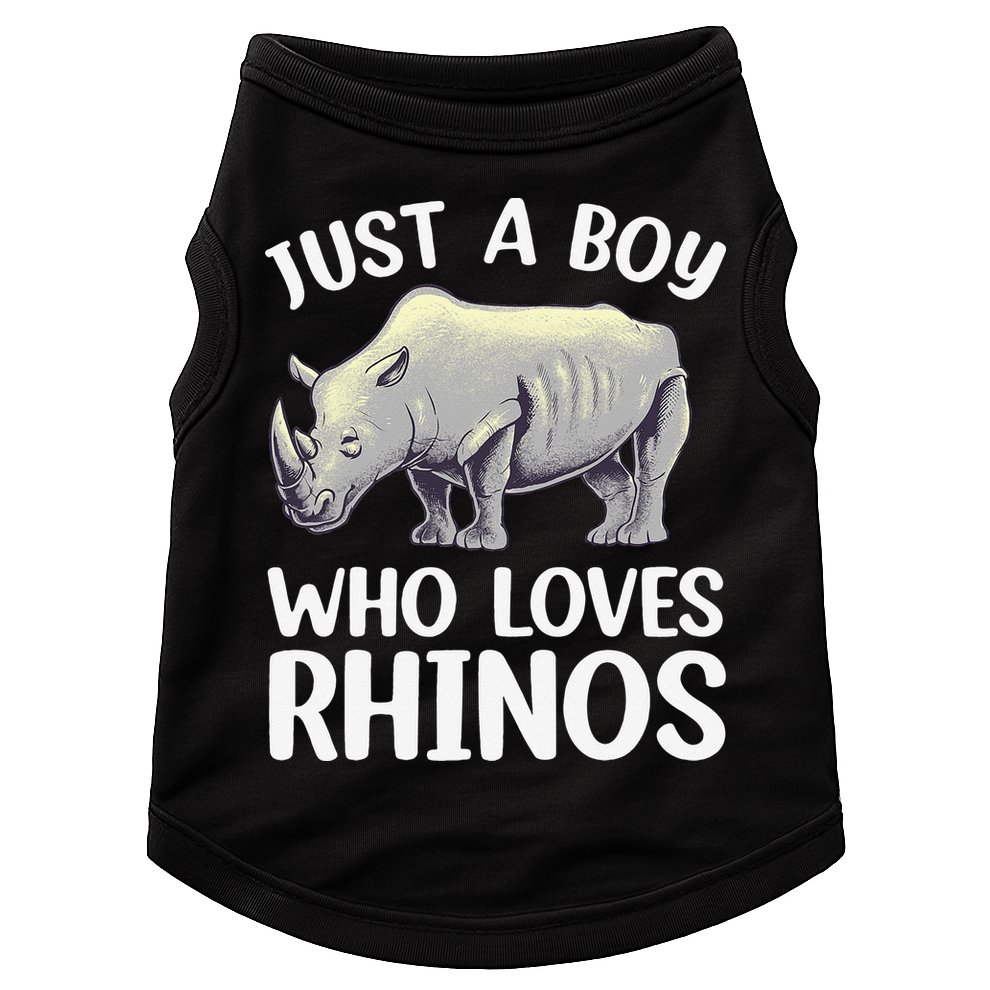 Cool Rhino For Rhinoceros Chubby Unicorn Zoo Doggie Tank