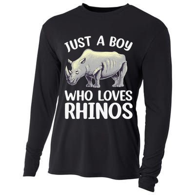 Cool Rhino For Rhinoceros Chubby Unicorn Zoo Cooling Performance Long Sleeve Crew