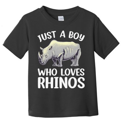 Cool Rhino For Rhinoceros Chubby Unicorn Zoo Toddler T-Shirt