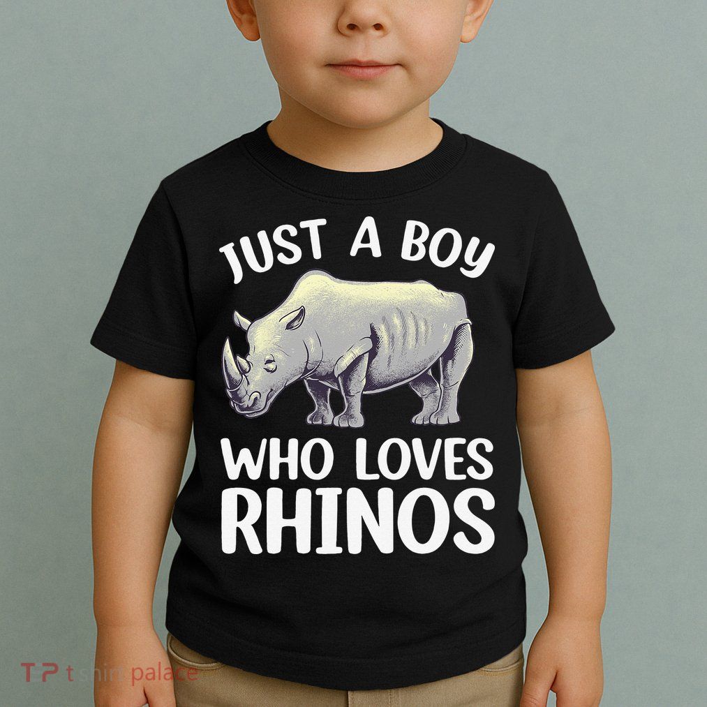 Cool Rhino For Rhinoceros Chubby Unicorn Zoo Toddler T-Shirt