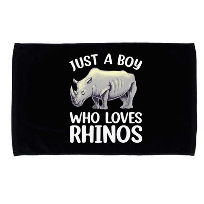 Cool Rhino For Rhinoceros Chubby Unicorn Zoo Microfiber Hand Towel