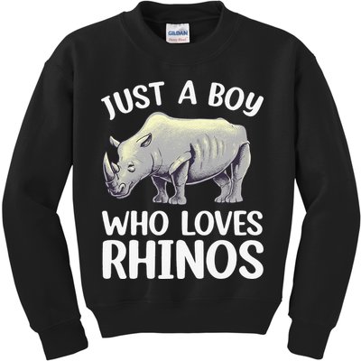 Cool Rhino For Rhinoceros Chubby Unicorn Zoo Kids Sweatshirt