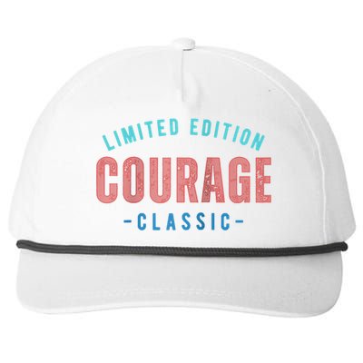 COURAGE Retro Faded Raglan Baseball Snapback Five-Panel Rope Hat