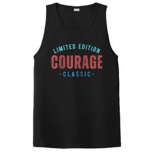 COURAGE Retro Faded Raglan Baseball PosiCharge Competitor Tank