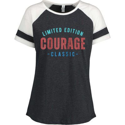 COURAGE Retro Faded Raglan Baseball Enza Ladies Jersey Colorblock Tee