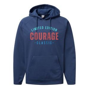 COURAGE Retro Faded Raglan Baseball Performance Fleece Hoodie