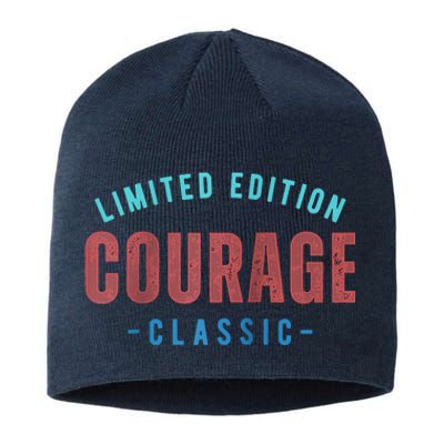 COURAGE Retro Faded Raglan Baseball Sustainable Beanie