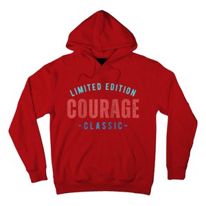 COURAGE Retro Faded Raglan Baseball Hoodie