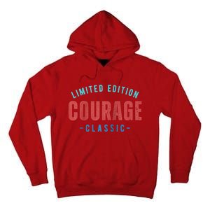 COURAGE Retro Faded Raglan Baseball Tall Hoodie