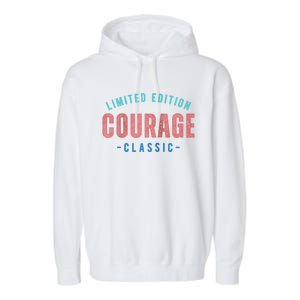 COURAGE Retro Faded Raglan Baseball Garment-Dyed Fleece Hoodie