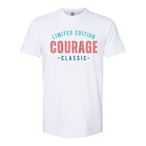 COURAGE Retro Faded Raglan Baseball Softstyle CVC T-Shirt