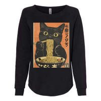 Cat Ramen Funny Graphic S Japanese Kawaii Cat Anime Womens California Wash Sweatshirt