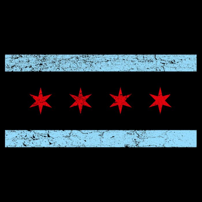 Chicago Retro Flag Vintage Visor