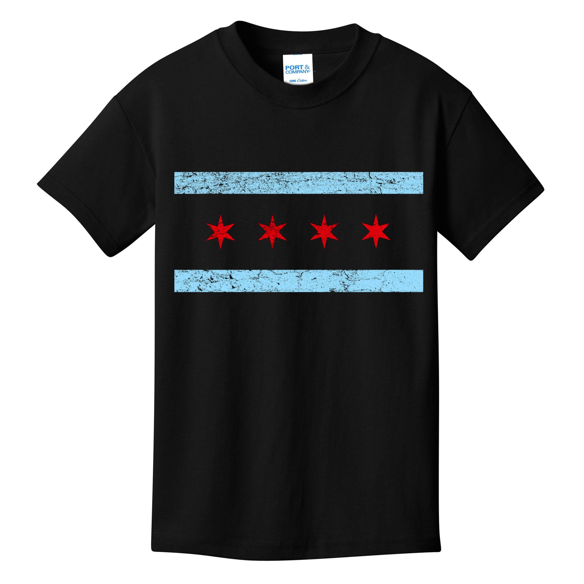 Chicago Retro Flag Vintage Kids T-Shirt