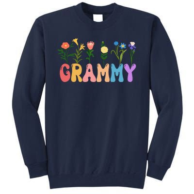 Cute Retro Floral Grammy Tall Sweatshirt