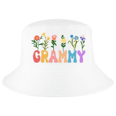 Cute Retro Floral Grammy Cool Comfort Performance Bucket Hat