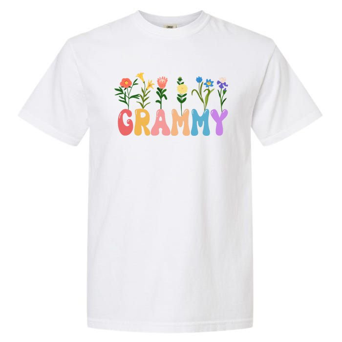 Cute Retro Floral Grammy Garment-Dyed Heavyweight T-Shirt