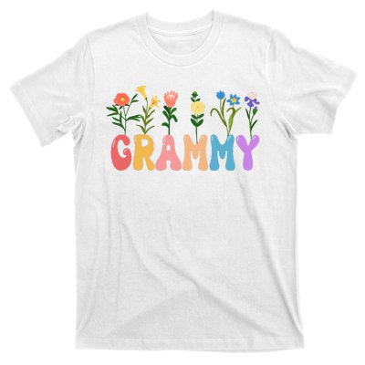 Cute Retro Floral Grammy T-Shirt