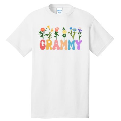 Cute Retro Floral Grammy Tall T-Shirt