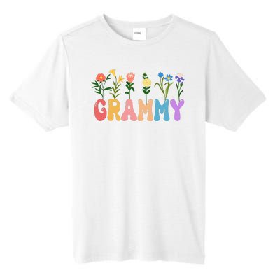 Cute Retro Floral Grammy Tall Fusion ChromaSoft Performance T-Shirt