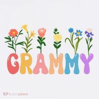 Cute Retro Floral Grammy Trucker Hat