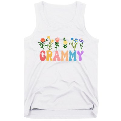 Cute Retro Floral Grammy Tank Top