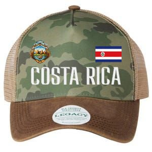 Costa Rica Flag Football Soccer Fan Legacy Tie Dye Trucker Hat