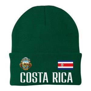 Costa Rica Flag Football Soccer Fan Knit Cap Winter Beanie