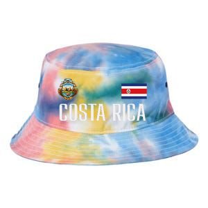 Costa Rica Flag Football Soccer Fan Tie Dye Newport Bucket Hat