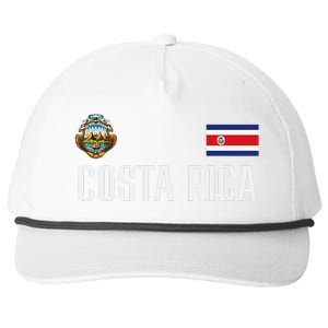 Costa Rica Flag Football Soccer Fan Snapback Five-Panel Rope Hat