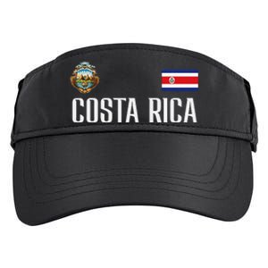 Costa Rica Flag Football Soccer Fan Adult Drive Performance Visor