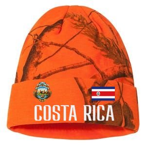 Costa Rica Flag Football Soccer Fan Kati Licensed 12" Camo Beanie