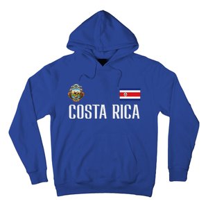 Costa Rica Flag Football Soccer Fan Hoodie