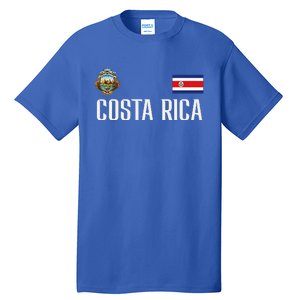 Costa Rica Flag Football Soccer Fan Tall T-Shirt