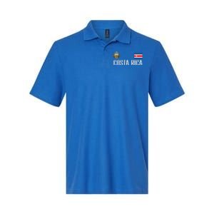 Costa Rica Flag Football Soccer Fan Softstyle Adult Sport Polo