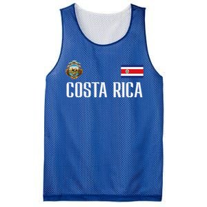 Costa Rica Flag Football Soccer Fan Mesh Reversible Basketball Jersey Tank