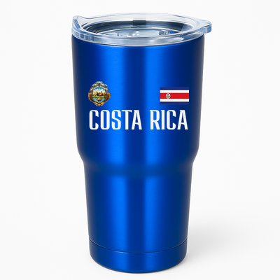 Costa Rica Flag Football Soccer Fan Tumbler