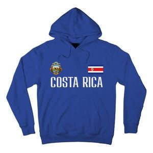 Costa Rica Flag Football Soccer Fan Tall Hoodie