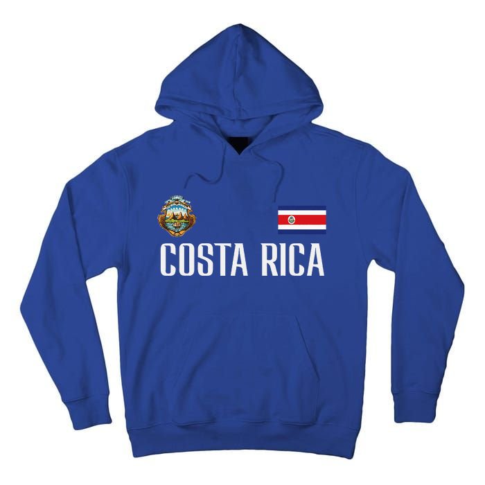 Costa Rica Flag Football Soccer Fan Tall Hoodie