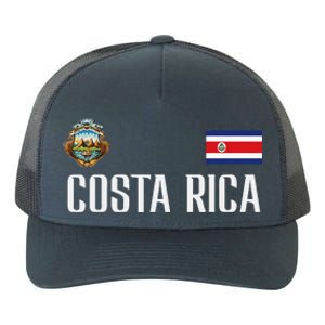 Costa Rica Flag Football Soccer Fan Yupoong Adult 5-Panel Trucker Hat