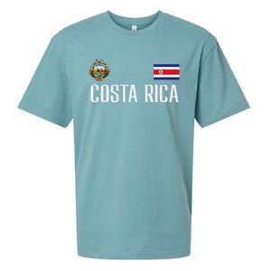 Costa Rica Flag Football Soccer Fan Sueded Cloud Jersey T-Shirt