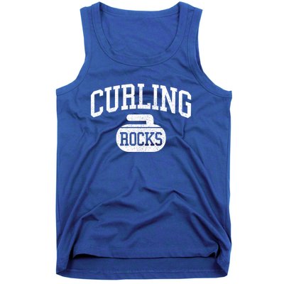 Curling Rocks Funny Winter Sports Gift Tank Top