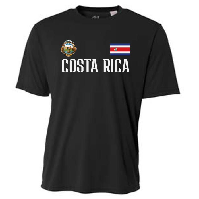 Costa Rica Flag Football Soccer Fan Women Cooling Performance Crew T-Shirt