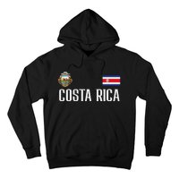 Costa Rica Flag Football Soccer Fan Women Hoodie