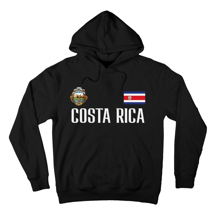 Costa Rica Flag Football Soccer Fan Women Hoodie